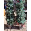 Image 2 : Pair Artificial Christmas Trees With Lights