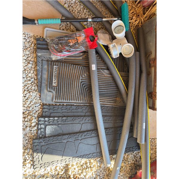 Car Mats, Pipe Insulation, Tools, Light
