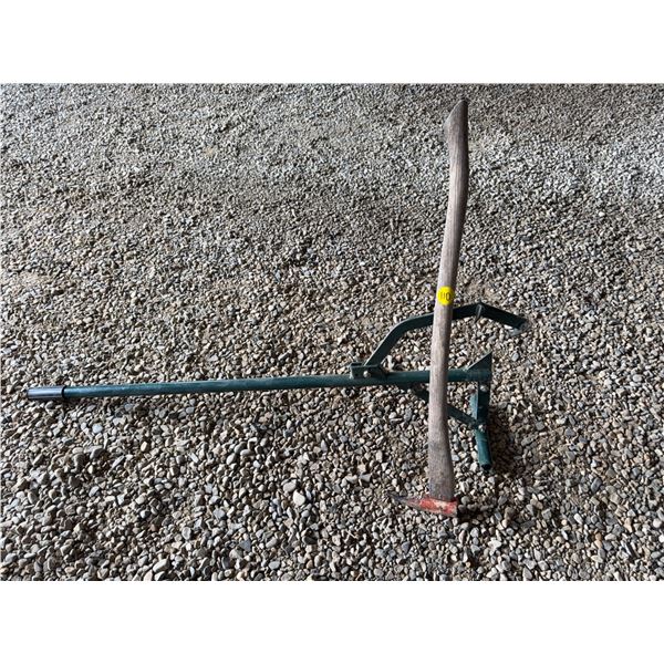 Pickaxe and Green Timberjack Earth Worth Log Lifter Steel Handle Heavy Duty Firewood