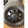 Image 8 : GM Dually Set of 6: 4 Back Tire Firestone LT235/80R17 Studded Winter Tires, 2 Front Tires, Plus Rims