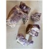 Image 2 : Six Rough Amethyst Crystal Specimens