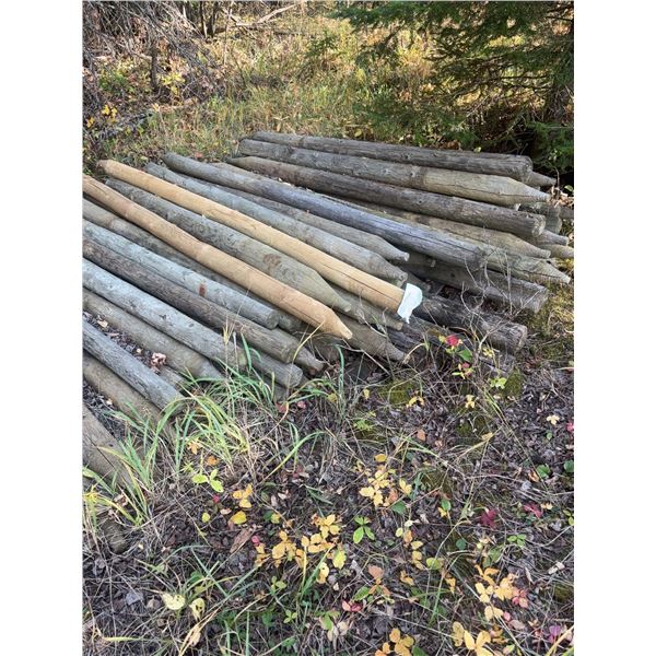 Approx. 60 Wooden Defense Posts, Great Condition