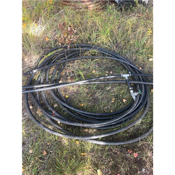 100 Ft Irrigation Hose With T Valve, 1 In. Diameter
