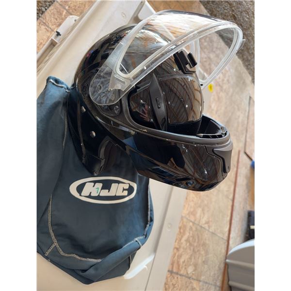 HJC Black Full Face Motorcycle Helmet, Size M