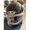 Image 4 : HJC Black Full Face Motorcycle Helmet, Size M