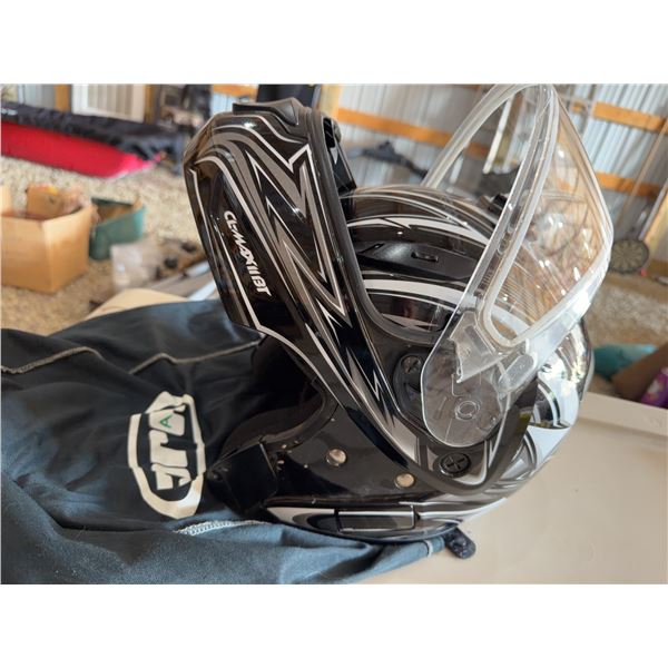 HJC CL-Max II XL Motorcycle Helmet Black White