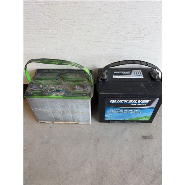 Marine Starting Batteries, Quicksilver & Interstate