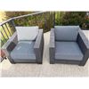Image 5 : Outdoor Woven Lounge Chairs with Cushions