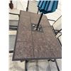Image 6 : Outdoor Patio Table Set With Umbrella, 6 Chairs