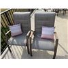 Image 1 : Patio Chairs with Accent Pillows