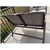 Image 4 : Patio Love Seat With Glass Patio Table Set