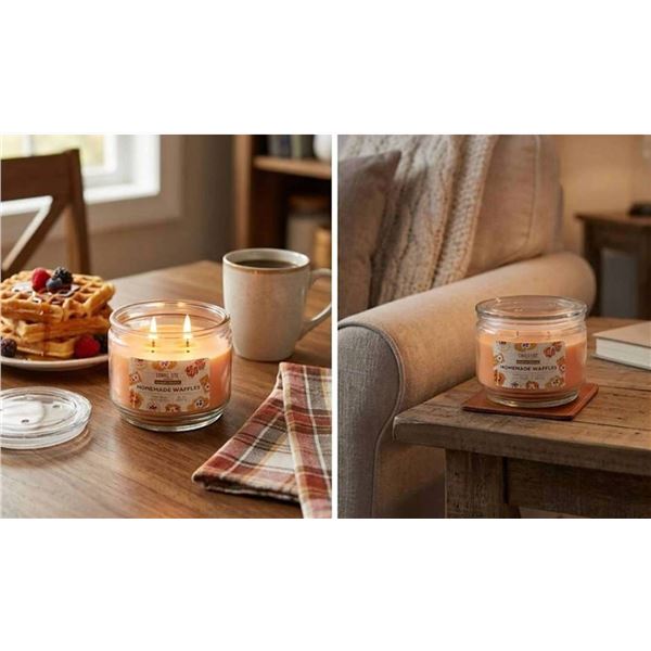Candle-Lite CL Fall 10oz Homemade Waffles Lot of 4 x 283g