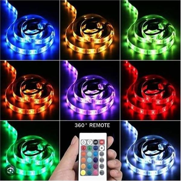 Lxyoug 65ft RGB LED Strip Lights with Remote