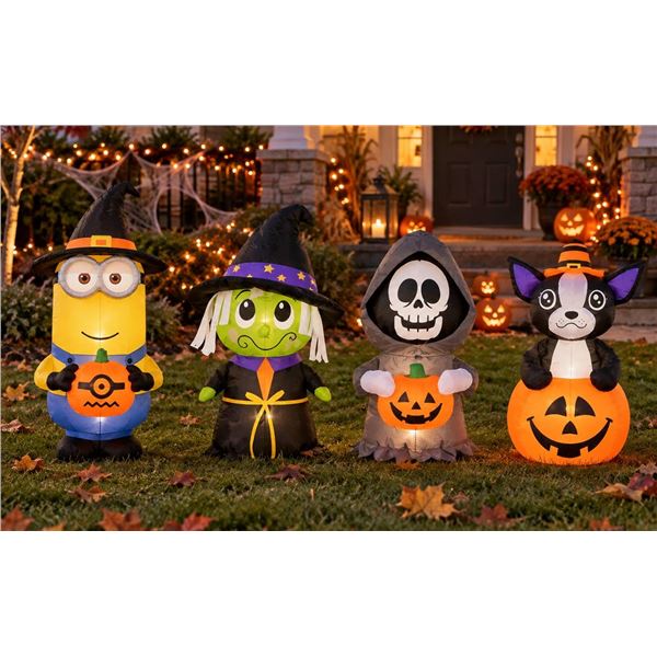 4 Halloween Airblown Inflatables
