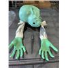Image 4 : Prextex Halloween Zombie Arm With Face Lawn Stake