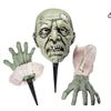 Image 2 : Prextex Halloween Zombie Arm With Face Lawn Stake