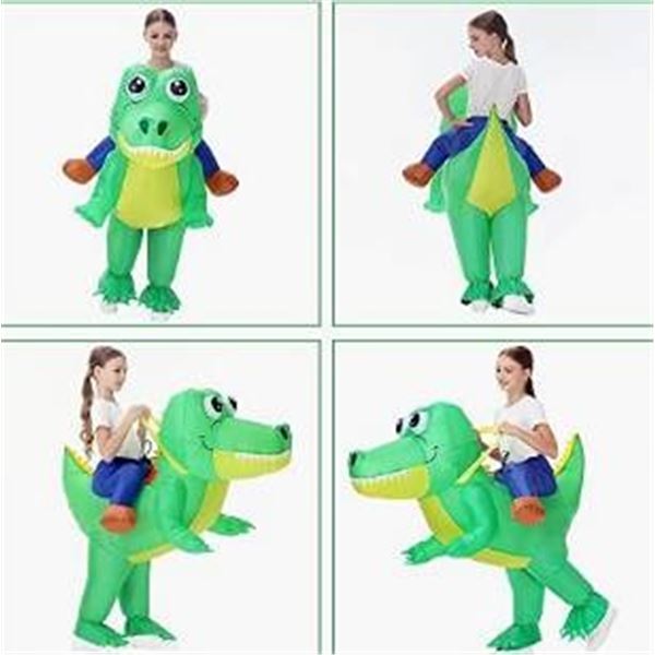 Kids Inflatable Crocodile Costume Polyester