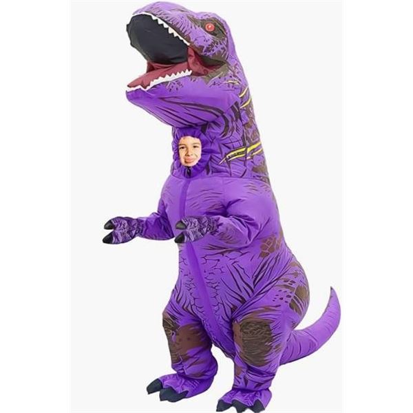 Purple Inflatable Dinosaur Costume Suit Kids