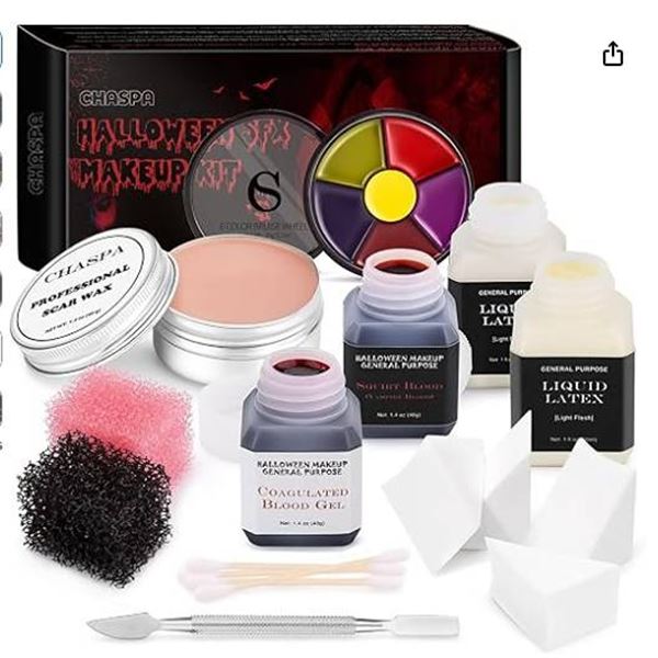 CHASPA Halloween Liquid Latex SFX Makeup Kit
