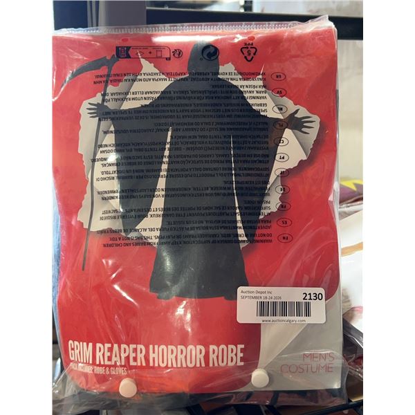 Adult Grim Reaper Horror Robe Medium Costume