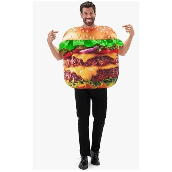KalcyKizz Hamburger Costume Adult One Size
