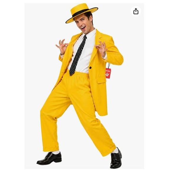 MorphCostumes Men's Yellow Suit XL Costume Set
