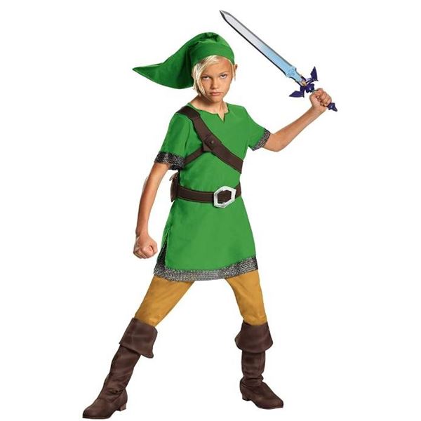 Link Zelda Costume Set XL 14-16 With Hat