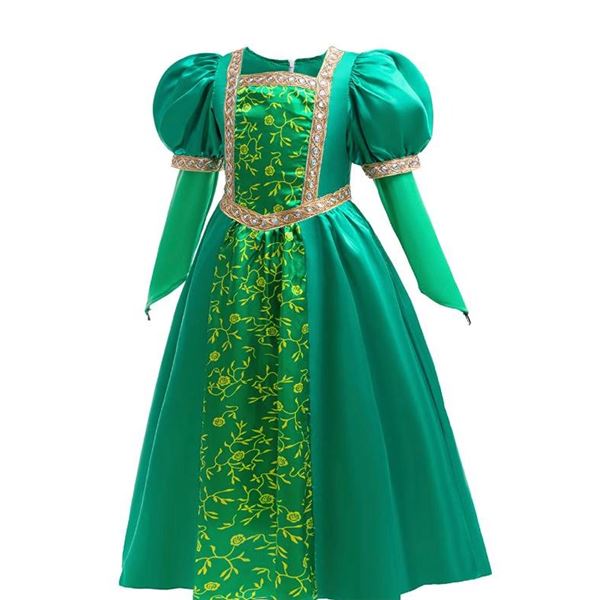 Child's Green Princess Costume Dress Size 120