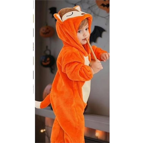 Michley Orange Fox Baby Onesie 100/80