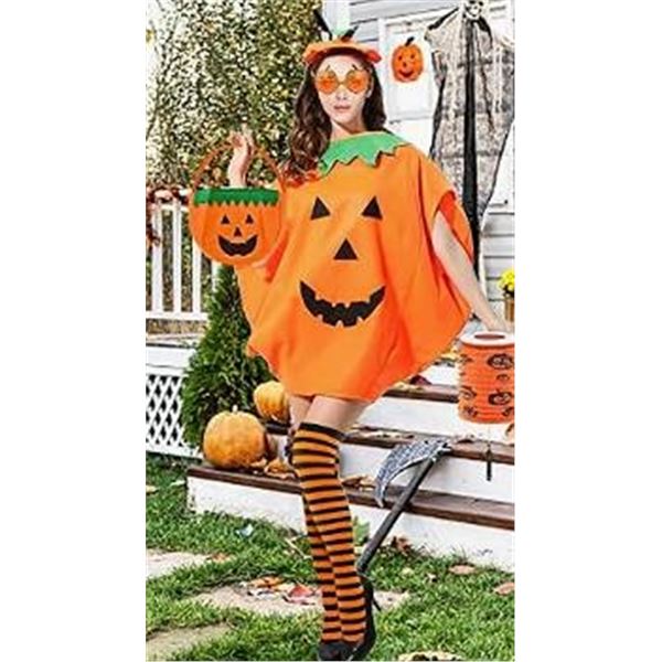Children's Pumpkin Costume with Glasses And Socks