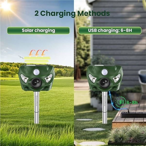 Outsweat Ultrasonic Solar Animal Repeller