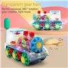 Image 1 : Playbees Light-Up Transparent Gear Train Toy