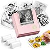 Image 1 : PM290C Portable Mini Sticker Printer Pink