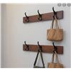 Image 1 : Amazon Basics Wall Mounted Coat Rack Espresso