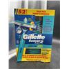 Image 2 : Gillette Sensor2 Plus Disposable Razors 52 Pack
