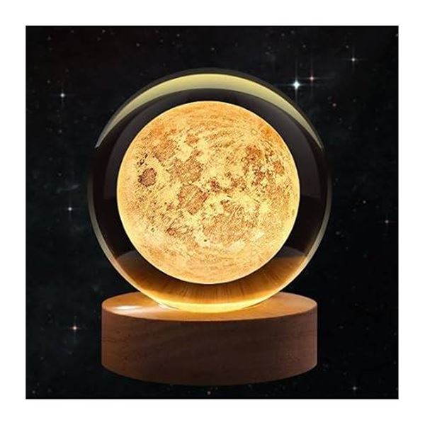 FREDOLITES 3D Crystal Glass Visualization Lamp