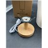 Image 5 : Table Lamp Gift For Daughter, Wood Base, Fabric Shade