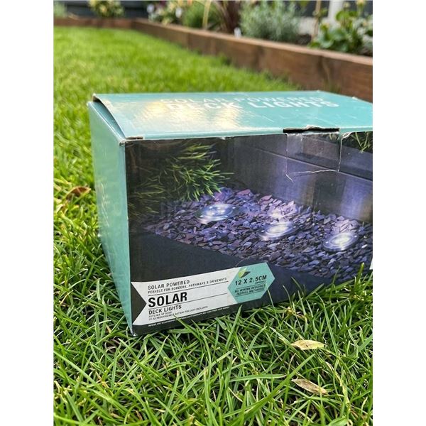 White LED Solar Path Lights Set Of 12
