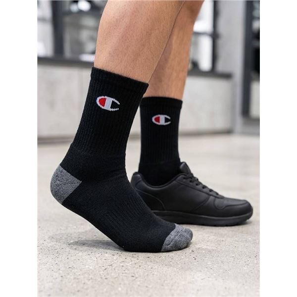 Champion Men's 8 Pair Full Cushion Crew Socks