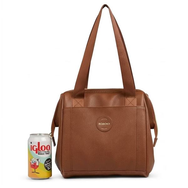 Igloo Luxe Cooler Bag Holds 9 Cans Tan