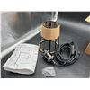 Image 3 : Plug-In Metal Hanging Pendant Light Fixture