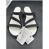 Image 2 : Crocs Black White Strappy Sandals Size 11 New