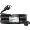 Image 1 : PLUGTUL 25ft 3-Outlet Extension Cord SJTW