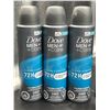 Image 4 : Dove Men+Care Axe Deodorant Spray Lot, 6-Pack