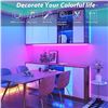 Image 1 : Lxyoug 65ft RGB LED Strip Light Kit with Remote