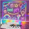 Image 1 : Signsxcel LED Note Board With 7 Markers Set