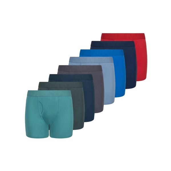 PUMA Boys' 8-Pack Boxer Briefs Size L Cotton