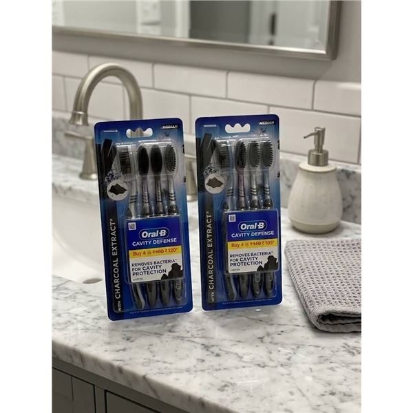 Oral-B Charcoal Cavity Defense Toothbrushes 4-Pack