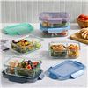 Image 1 : 5 Ello Glass Food Storage Containers