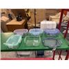 Image 2 : 5 Ello Glass Food Storage Containers